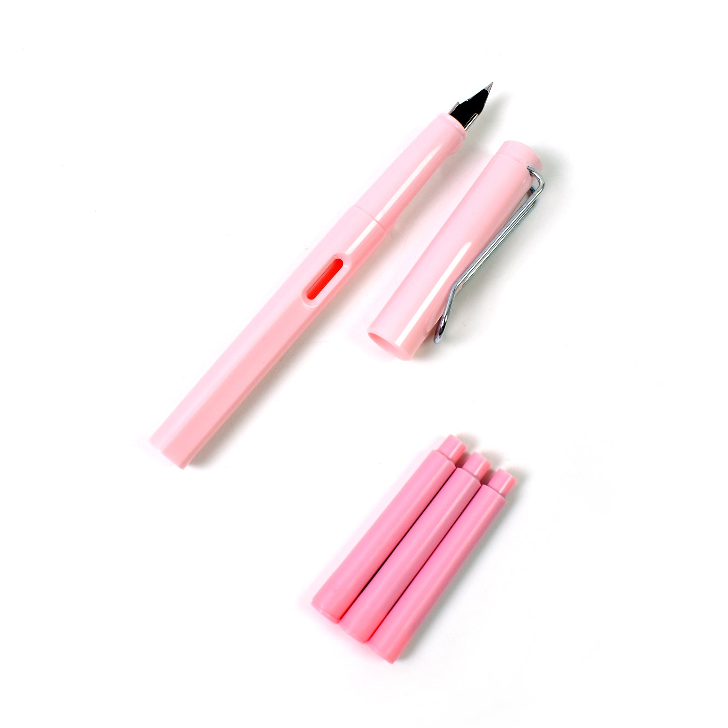 Fountain Blue Pen With 3 Refills (1 Set) Fountain Blue Pen With 3 Refills (1 Set)